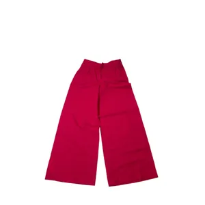 EXPRESS Wide Leg Pants Fuchsia Pink‎ High Waisted Pleated 4R thumbnail 2