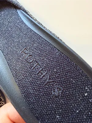 Rothy's tweed weave pattern with delicate gold thread, arch support insert, 7.5 thumbnail 6