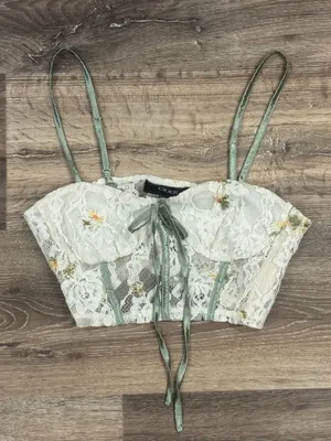Cider Lace Floral Tank Top Women’s Small thumbnail 1