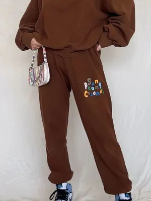 Sun Peony Coconut Sweatpants Brown thumbnail 1