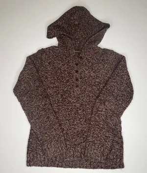 Royal Robbins Women's Brown Henley Hooded Sweater Small thumbnail 1