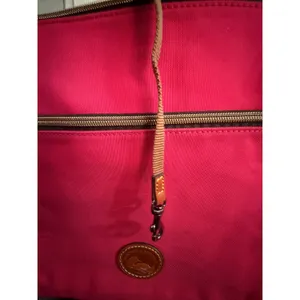 Dooney & Bourke fuschia Pink Nylon Leather Trim Crossbody Messenger Bag J8416851 thumbnail 10