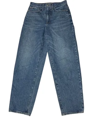Madewell High Rise Balloon Tapered Jeans Medium Wash 26T Tall NB081 thumbnail 1