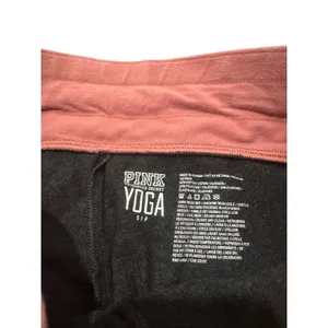 PINK Leggings Victoria's‎ Secret Yoga Small Black Pink Logo Drawstring thumbnail 4
