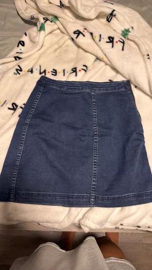 Free People Skirt Mini Denim thumbnail 2