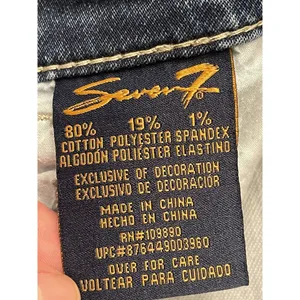 Seven7 Seven For All Mankind Jeans Women's Size 8 Cropped Girlfriend Capri Stretch thumbnail 5