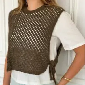Zara new with tags size‎ medium top with crochet overlay thumbnail 1