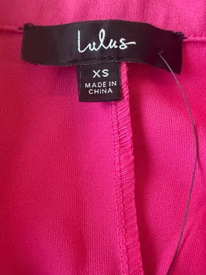 Lulus Romper Blazer Rosa Fucsia con Cinturón Talla XS Nuevo thumbnail 5