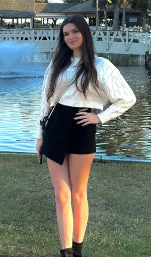 Pink Rose White Cropped Sweater thumbnail 1