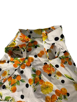 Zac & Rachel 22W Citrus Fruit Floral Polka Dot Pull On Skort Golf Resort Plus thumbnail 4