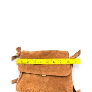 H&M leather suede fringe crossbody bag purse Bohemian Western Festival tassel thumbnail 9