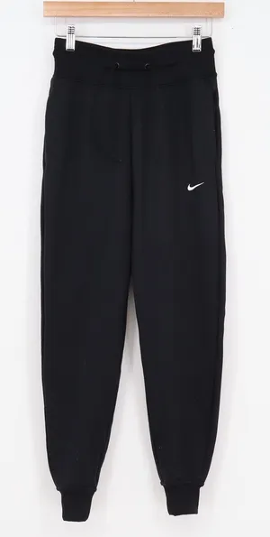Nike Therma-FIT Joggers Black High Rise Sweatpants XS thumbnail 1