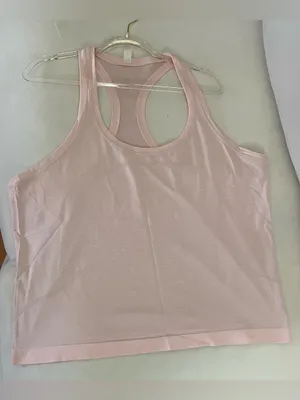 Lululemon Swiftly Racerback Tank Top Blush Pink Size 14 thumbnail 3