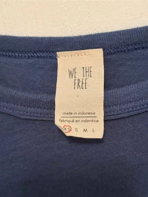 Free People We The Free Clare Tee in Blue thumbnail 4