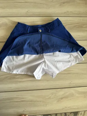 Monika Two-Piece Buttoned Crop Jacket & Skort Set Blue Small NWOT IN PACKAGE thumbnail 8