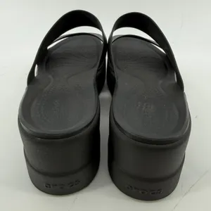 Crocs Brooklyn Mid Wedge Sandal Flip Flop Black Women 10 Summer Beach Vacation thumbnail 5