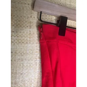 Maeve by Anthropologie Red Strapless Peplum Tube Top Side Zip Small thumbnail 4