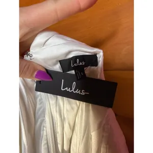 NWT Lulus Enchant My Love White Long Sleeve Maxi Dress Bridal Bide Wedding Sz S thumbnail 7