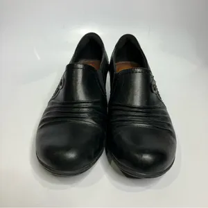 Rockport black leather Adele pumps loafers women’s size 8 business boho minimal‎ thumbnail 3