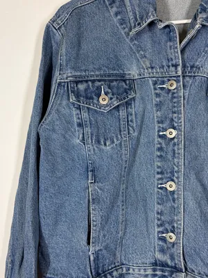 Vintage 90’s Disney Winnie The Pooh Jean Denim Jacket Size Large thumbnail 5