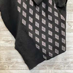 Anthropologie Moth‎ Womens S Wool Shrug Sweater Wrap Cowl Cropped Black Zipper thumbnail 11