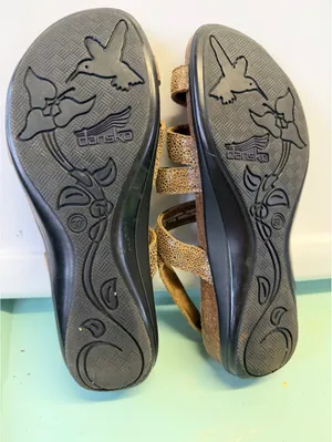 Dansko Strappy Brown Leather Sandals, Size 37 thumbnail 5
