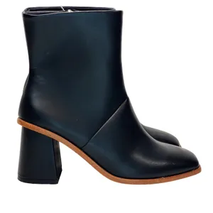 NWT Time and Tru Women's Square Toe Sz 8 Dress Boots Booties Black thumbnail 6