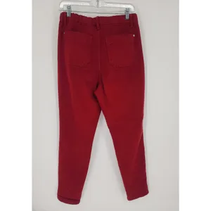Judy Blue Garment Dyed Red Drawstring Skinny Jeans Size 7/28 thumbnail 3