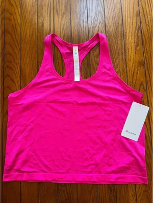 Lululemon Swiftly Tech Scoopneck Tank 2.0 Race Jewelled Magenta Size 14 NWT thumbnail 2
