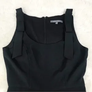 JULIA JORDAN Black Sleeveless Wide Leg Scoop‎ Neck Jumpsuit Bow Shoulder Size 6 thumbnail 3