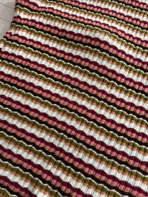 American Eagle retro multi color striped cotton halter top L thumbnail 8