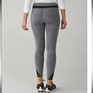 Lululemon Inspire Tight II Grey Black Size 2 thumbnail 3