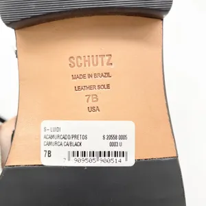 NEW Schutz Luidi Womens‎ 7 Buckled Suede Leather Knee Boot Black Side Zip thumbnail 9