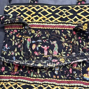 Vera Bradley Iconic Small Tote Bag MING Black Bamboo Floral Quilted Y2K Purse‎ thumbnail 13
