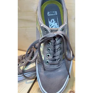 Vans Ward Old Skool Women's Size 7.5 Sneakers Brown Gold Stripe Ortholite thumbnail 9