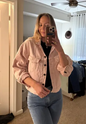 Baby Pink Levi’s Jacket thumbnail 1