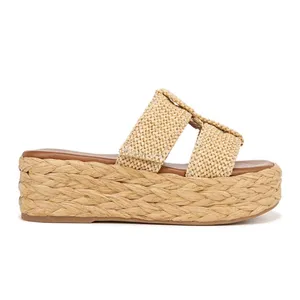 Zodiac Izzy Natural Woven Platform Slide‎ Sandals Size 9 thumbnail 4