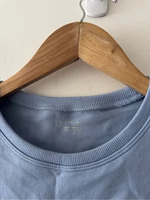 OFFLINE by Aerie Sidewalk Seamless Cropped T-Shirt Periwinkle Blue thumbnail 4