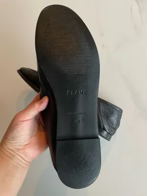 Frame Women’s Leather Loafers Slip On Shoes Black Size 39 thumbnail 7