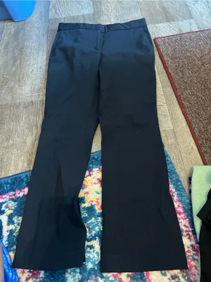 Theory navy cropped flare pants size 0 thumbnail 4