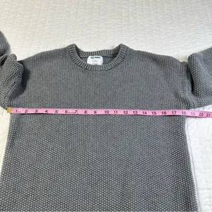 Old Navy Tunic Length Ballon Sleeves Heather Gray Knit Sweatshirt I. Size S thumbnail 5