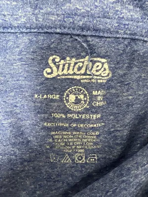 Stitches Chicago Cubs World Series Pullover Blue Size XL thumbnail 2