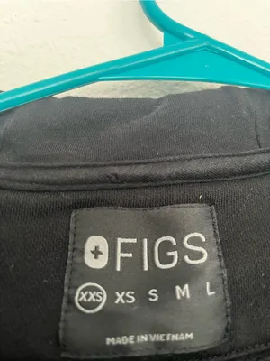FIGS On-Shift Full Zip Hoodie Fleece Jacket Black Nurse Doctor Clinic Athleisure thumbnail 5
