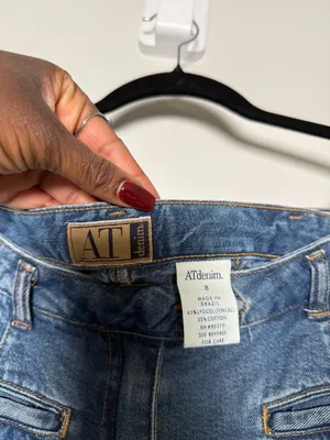 Vintage High Waisted Jean Skirt thumbnail 5