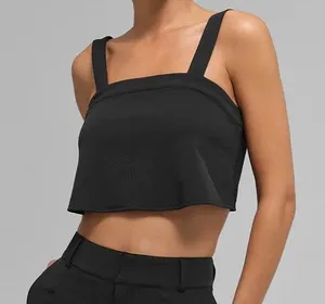 Alo Yoga Cropped Dreamscape Tank Black XS thumbnail 1