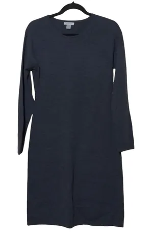 Garnet Hill Modern Merino Sweater Dress in Gray -Size S - EUC thumbnail 1