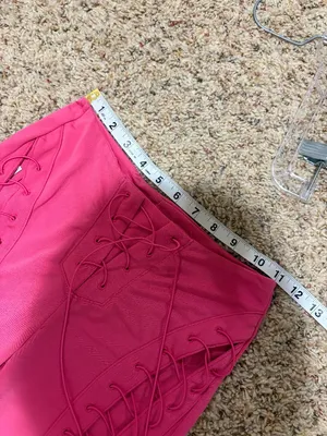 I.AM.GIA Nyx Hot Pink Lace Up Flare Pants thumbnail 11