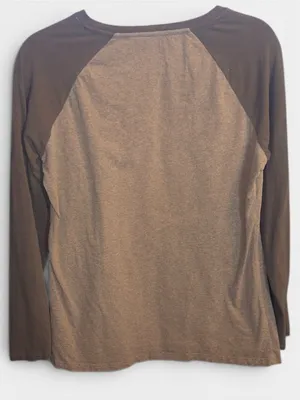 Ariat Lg Two-Tone Brown Raglan Shirt thumbnail 4