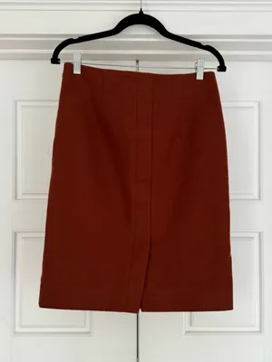 J. Crew 100% Double-Serge Wool Pencil Skirt, size 2 thumbnail 3
