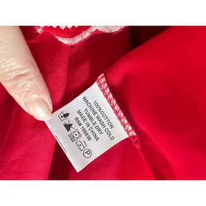 Kindred Anthropologie Dress Small‎ Red Embroidery Tassel Peasant Boho Scallop thumbnail 8